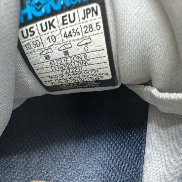 Hoka Gray and White Athletic Shoes - Picture 8 of 8